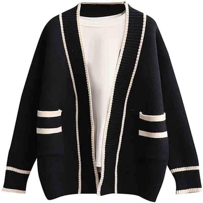 韓感小香風毛衣外套4