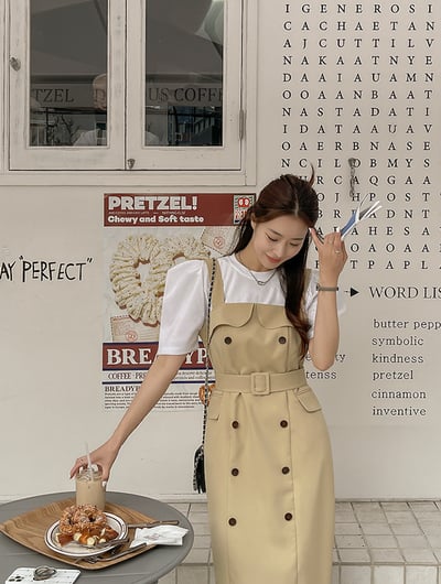 韓國歐膩公主袖短T恤5