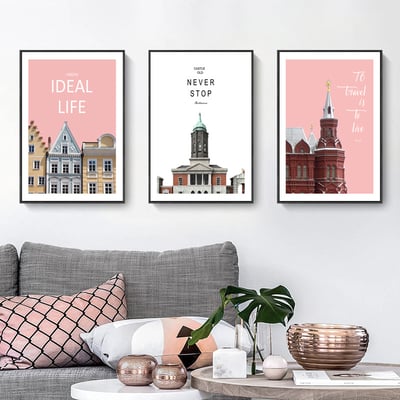 歐式繽紛建築 文藝風格 8款5