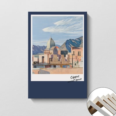 北歐建築微噴風格繪畫 三款5