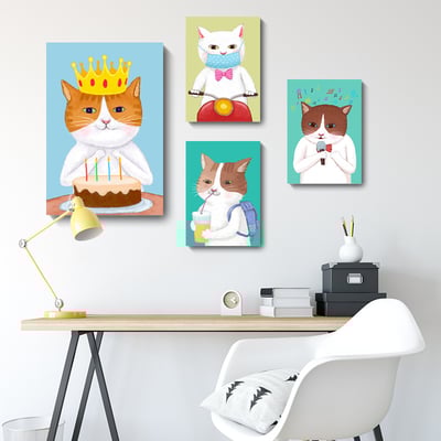 手繪風格 貓咪系列 五款3