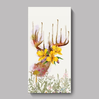 麋鹿 斑馬花卉系列  特殊長型畫框  四款8