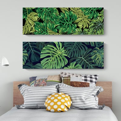 龜背芋 清新植物葉子臥室床頭 5款2