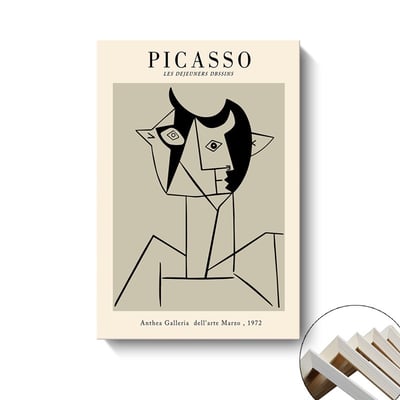 現代簡約 北歐五官抽象掛畫 五款11