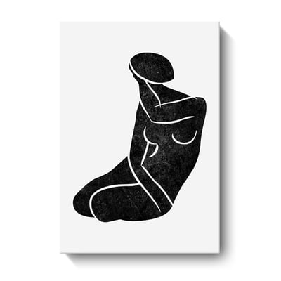 現代簡約 北歐五官抽象掛畫 復古幾何5款7