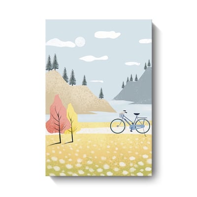 色塊 虛擬森林 小清新少女日系風景插畫粉色 6款13