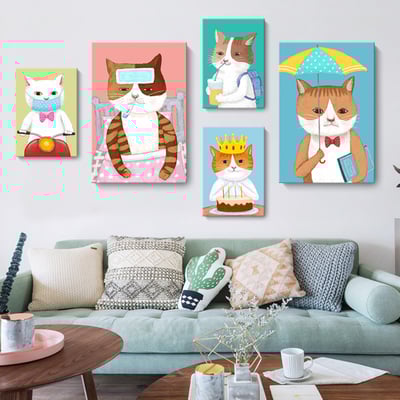 手繪風格 貓咪系列 五款1