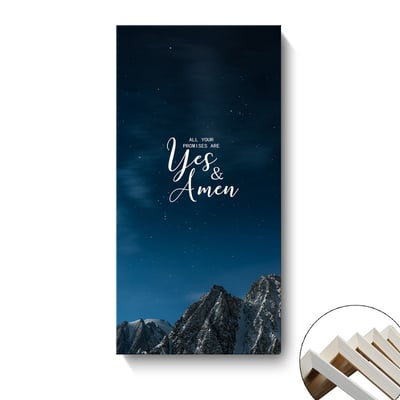 山海 山脈 冰山 湖  特殊長型畫框  六款11