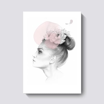 人物抽象藝術 黑白簡約風格 三款7