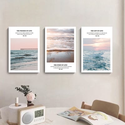 現代簡約日出唯美大海 三款4