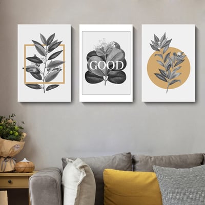 灰色系配金簡約時尚 葉子 三款3