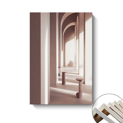 簡約北歐莫蘭迪色 復古立體建築 6款8