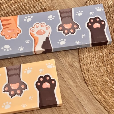 漫德原創-貓系列｜五色貓療癒手手 台灣在地繪師9