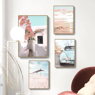 清新藝術海洋沙灘 愛琴海建築 7款3