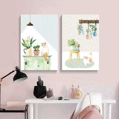 猫咪猫趣小清新 手繪風格  四款4