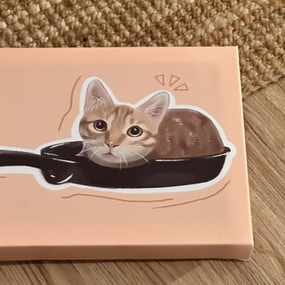 漫德原創-寵物系列｜鍋子橘貓貓 台灣在地繪師2