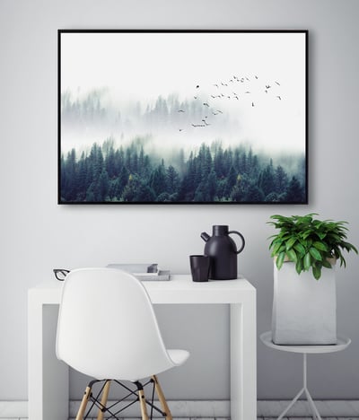 森林雲海 三連式 兩款 可單幅分開購買5