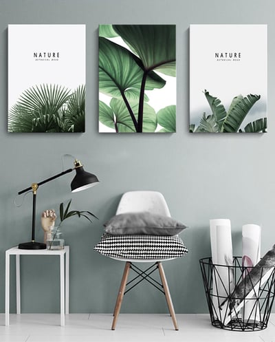 北歐綠色葉子綠植 三款1