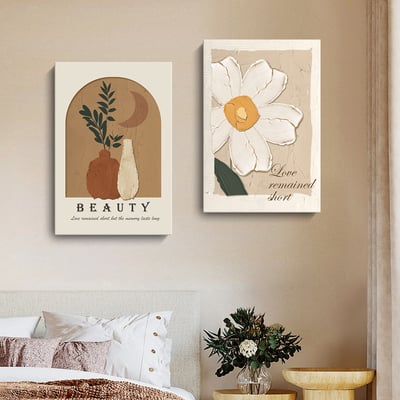 油畫筆觸奶油風ins花卉 4款2