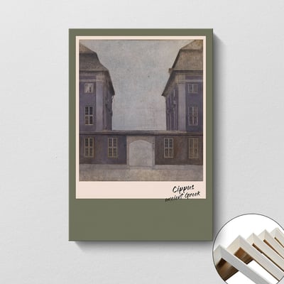 北歐建築微噴風格繪畫 三款6