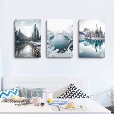 簡約雪景冰山冰湖 六款2