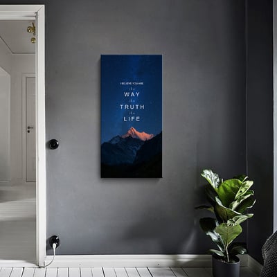 山海 山脈 冰山 湖  特殊長型畫框  六款4