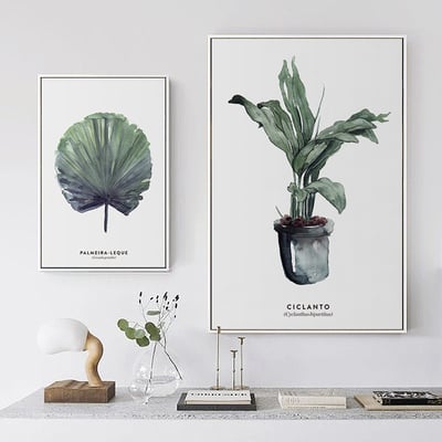 現代簡約北歐清新綠色植物 系列 10款4