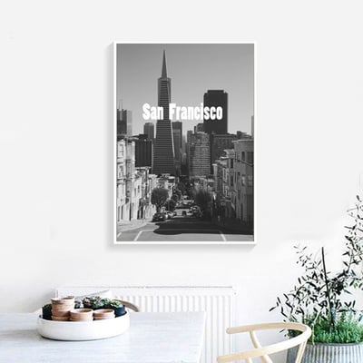 灰階色系 簡約時尚城市建築 海洋 兩款2