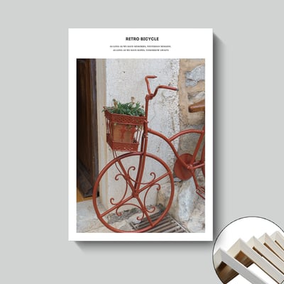 美式旅行車 紅色小鎮風景 5款5