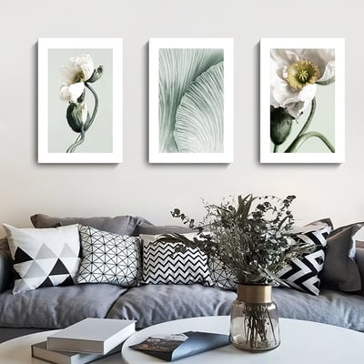 現代簡約北歐 清新植物花卉 5款3