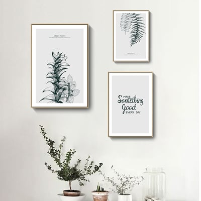 北歐簡約單色系 葉片 三款2