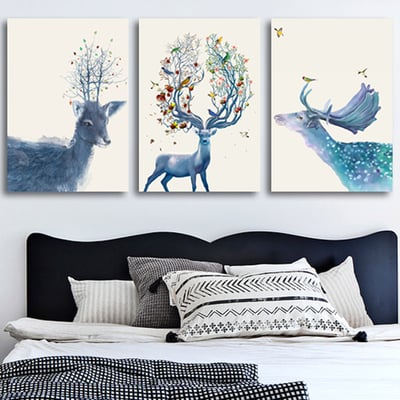 麋鹿藍色系清新簡約 三款2