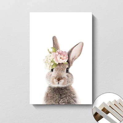 動物花朵兔子2