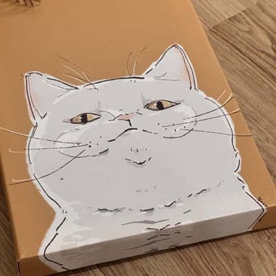 漫德原創-貓系列｜賤賤貓系-白貓 台灣在地繪師2