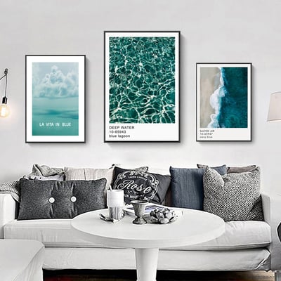 北歐清新大海 海洋 沙灘風景 ３款1