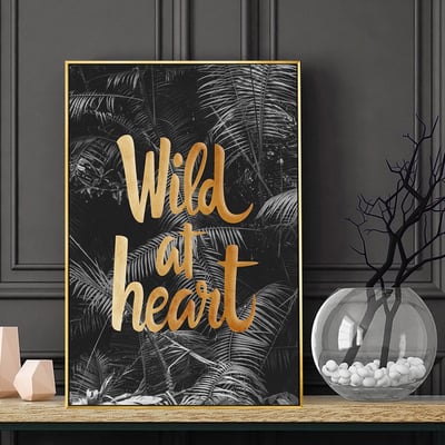 北歐簡約黑白 植物  三款1