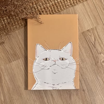 漫德原創-貓系列｜賤賤貓系-白貓 台灣在地繪師1