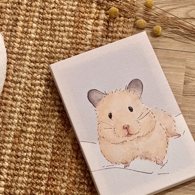 漫德原創-寵物系列｜你在看我嗎？黃金鼠 台灣在地繪師2