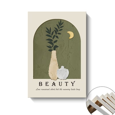 油畫筆觸奶綠色系ins花卉 4款7