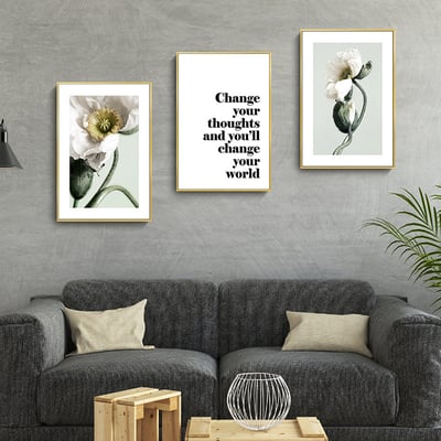 現代簡約北歐 清新植物花卉 5款4