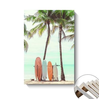 旅行沙灘棕櫚樹衝浪板巴士風格 8款5