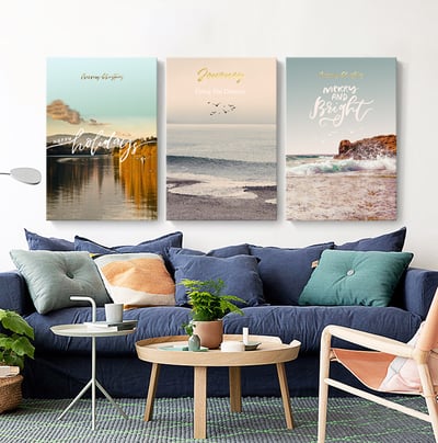 大自然海浪沙灘 英文字 七款3