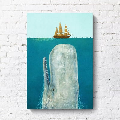 手繪風格 海洋生物系列 藍鯨 鯨魚 企鵝 氣球 六款7