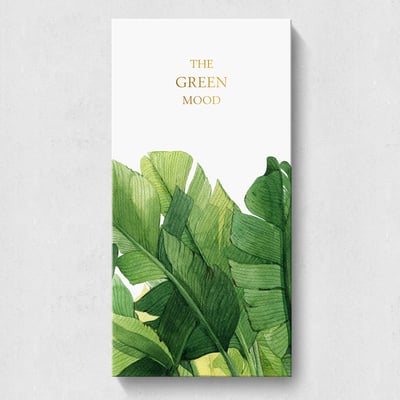 彩清新葉子綠植  特殊長型畫框  8款7