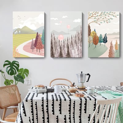 手繪繽紛風景色塊系列 三款3