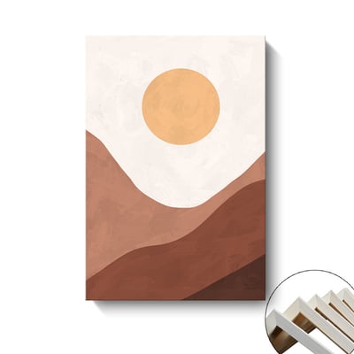 北歐莫蘭迪幾何抽象日月同輝 2款5