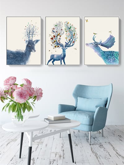 麋鹿藍色系清新簡約 三款5