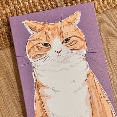 漫德原創-貓系列｜賤賤貓系-飛機耳橘白貓 台灣在地繪師3