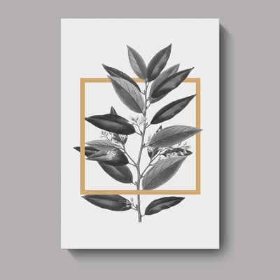 灰色系配金簡約時尚 葉子 三款6