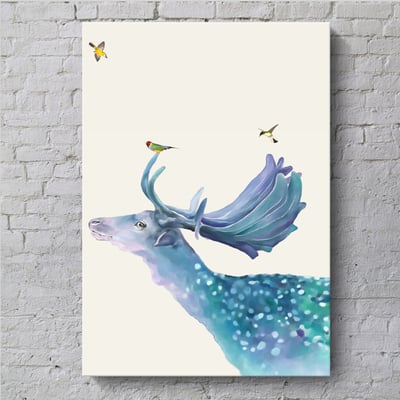 麋鹿藍色系清新簡約 三款7